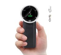 HONEYYEAR Portable Handheld Turbo Fan, Mini Portable with LED Display, Personal Fan Handheld, USB Rechargeable 3600mAh, 5 Speeds, Makeup Eyelash, Small Pocket for Travel/Home/Office.