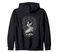 Hong fa celestial phoenix in a vintage 90s washout design Zip Hoodie