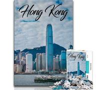 Hong Kong 1000 Piece Jigsaw Puzzles for Adults,Challenging Game Gifts for Is Ideal As A Gift for The Whole Family 50x75cm