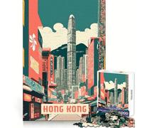 Hong Kong 1000 Piece Teenager Puzzles Recall Power Serene Escape Precise Edges Birthday Present size 50x75cm