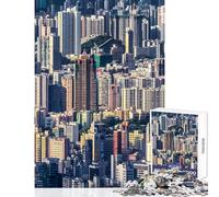 Hong Kong 1000 Teenager Pieces Jigsaw Puzzle Stimulate Focus And Mental Precision Serene Soothing Leisure Game (38x26cm)