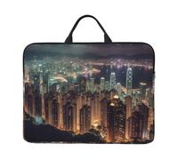 Hong Kong 14 Inch 360° Protective Laptop Sleeve with Handle, Shockproof Waterproof Laptop Briefcase Gifts for Men Women