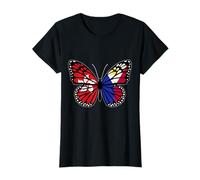 Hong Kong and Philippines Butterfly Half Hong Kong Filipina T-Shirt