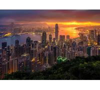 ENJOY-1371 - Hong Kong at Sunrise Jigsaw Puzzle, 1000 Pieces