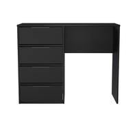 Hong Kong B Desk Black 4 Drawers 97cm