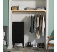 Hong Kong B Tall Tallboy Black 5 Drawers 109cm