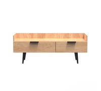 Hong Kong B TV Unit Oak 2 Drawers 128cm