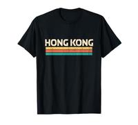 Hong Kong China City Name Classic Vintage Colors Design T-Shirt