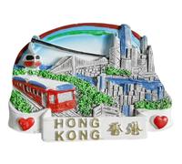 Hong Kong China Refrigerator Magnet Tourism Souvenir Fridge Decoration Craft Collection 3D