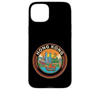 Hong Kong China Round Travel Souvenir Landmark Tourist Gift Case for iPhone 15 Plus