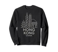 Hong Kong China Skyline Architecture City Travel Buildings Sweatshirt