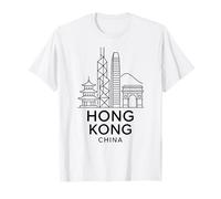 Hong Kong China Skyline Architecture City Travel Buildings T-Shirt