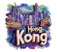 Hong Kong China Travel Souvenir 3D Refrigerator Magnet Fridge Decoration Magnets
