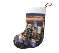 (Hong Kong) Christmas Stocking Large Holiday Sock Candy Gift Bag For Fireplace Mantel Xmas Tree Home Decoration