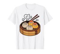 Hong Kong Dim Sum Cart Yum Cha Bamboo Steamer Stack Morning T-Shirt