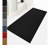 Hong Kong Dirt Trapper Mat, Entrance Mat Runner, Absorbent Floor Mat for Entrance, Hallway Door Mat Runner, Non-slip Dust Control Mat, Colour-Resistant (80 x 150 cm, Black)
