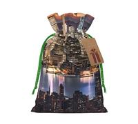 (Hong Kong) Drawstring Gift Bags for Birthday Party Christmas Reusable Holiday Wrap Bags Medium Size