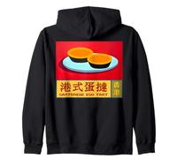 Hong Kong Egg Tart Custard Cantonese Macau Asia Souvenir Zip Hoodie