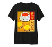 Hong Kong Egg Tart Custard Cantonese Milk Tea Macau Souvenir Premium T-Shirt