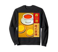 Hong Kong Egg Tart Custard Cantonese Milk Tea Macau Souvenir Sweatshirt