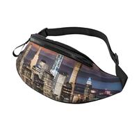 (Hong Kong) Fanny Pack Waist Bag Adjustable Shoulder Strap Bum Bag for Men Women Travel Hiking Running