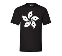 Hong Kong Flag Men's T-Shirt - shirt84.de - Black - Medium