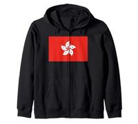 Hong Kong Flag Zip Hoodie