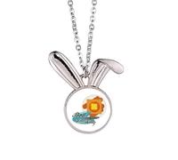 Hong Kong French Toast China Rabbit Necklace Pendant Bunny Animal Jewelry Gift