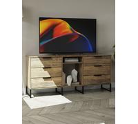 Hong Kong G Large Sideboard Oak 2 Shelves 6 Drawers 152cm