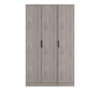 Hong Kong G Tall Wardrobe Light Grey 3 Doors 1 Shelf 198cm