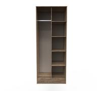Hong Kong G Tall Wardrobe Oak 5 Shelves 197cm