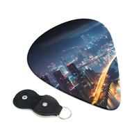 Hong Kong Guitar Plectrums, 6 Guitar Plectrums, Double Sided Printing, For Acoustic Guitar, Bass, Ukulele, Electric Guitar (0.46 Mm 0.71 Mm 0.96 Mm)