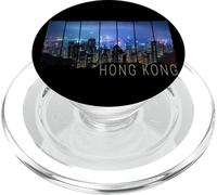 Hong Kong Island Skyline Retro Panorama Vintage Souvenir PopSockets PopGrip for MagSafe