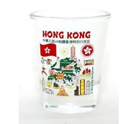 Hong Kong Landmarks and Icons Collage Shot Glass