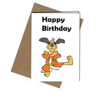HONG KONG PHOOEY - KARATE KICK POSE - A5 HAPPY BIRTHDAY CARD