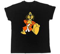 Hong Kong Phooey Kick Poster T-Shirt Mens Black Unisex Tee L