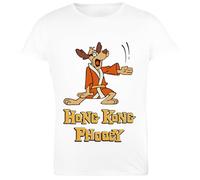 Hong Kong Phooey Women White Tee Female T-Shirt Plain, white us, S