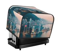 Hong Kong Print 4-Slice Toaster Cover Stylish Protector Appliance For Kitchen Dorm Home Daily Use