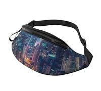 Hong Kong Printed Fanny Pack for Men Women Crossbody Waist Bag Pack Bum Bag with Adjustable Strap for Hiking Running Travel Cycling