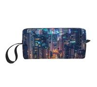 Hong Kong Printed Travel Makeup Bag Portable Cosmetic Bag Makeup Case Toiletry Handbag Organiser for Women