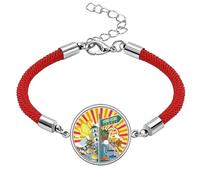 Hong Kong Sightseeing plchina Lucky Red String Bracelet Rope Bracelet Handmade