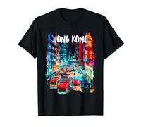 Hong Kong Souvenir - Hong Kong At Night T-Shirt