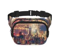 Hong Kong Square Double-Layer Waist Bag Chest Bag Crossbody Bag Running Travel Hiking Waist Bag