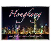 Hong Kong, the vibrant metropolis UK-Version (Wall Calendar 2026 DIN A3 Landscape), CALVENDO 12 Month Wall Calendar