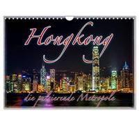 Hong Kong, the vibrant metropolis UK-Version (Wall Calendar 2026 DIN A4 Landscape), CALVENDO 12 Month Wall Calendar