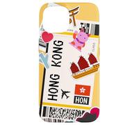 Hong Kong Travel Boarding Pass Adventure Case for iPhone 15