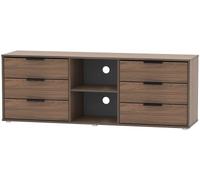 Hong Kong Walnut Effect 150cm TV Unit with Glides Legs
