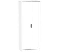 Hong Kong White 2 Door Plain Tall Wardrobe