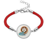 Hong Kong Xiaolongbao Dumpling China Lucky Red String Bracelet Rope Bracelet Handmade