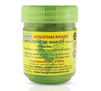 Hong Thai Smelling Tin - 100% Natural | Herbs & Essential Oils | Aroma Can for Refreshment & Relaxation | Thailand | Traditional Fragrance Product (1 Tin, Invigorating Fragrance)